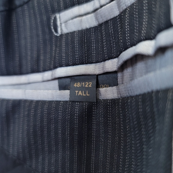 DANIEL HECHTER Paris Pure New Wool 2 Piece Suit Dbl Vented 48/122 Tall Grey - Picture 8 of 15